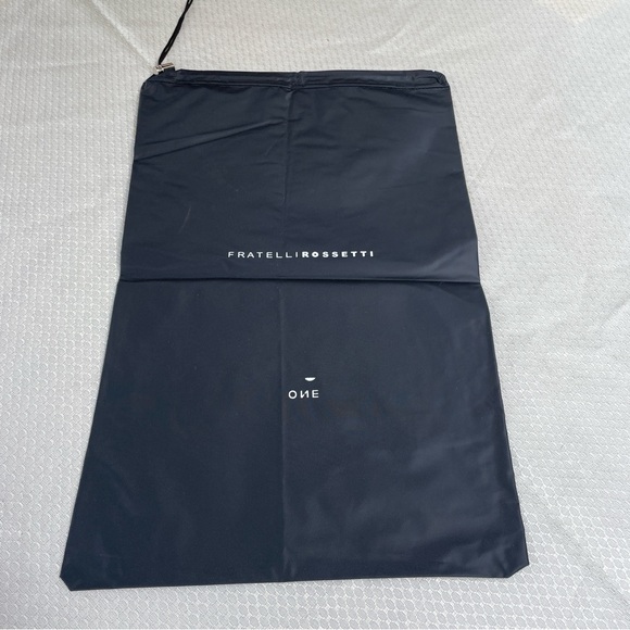 Fratelli Rossetti One Empty Dust Bag Shoe Black Vinyl Drawstring - Picture 4 of 7